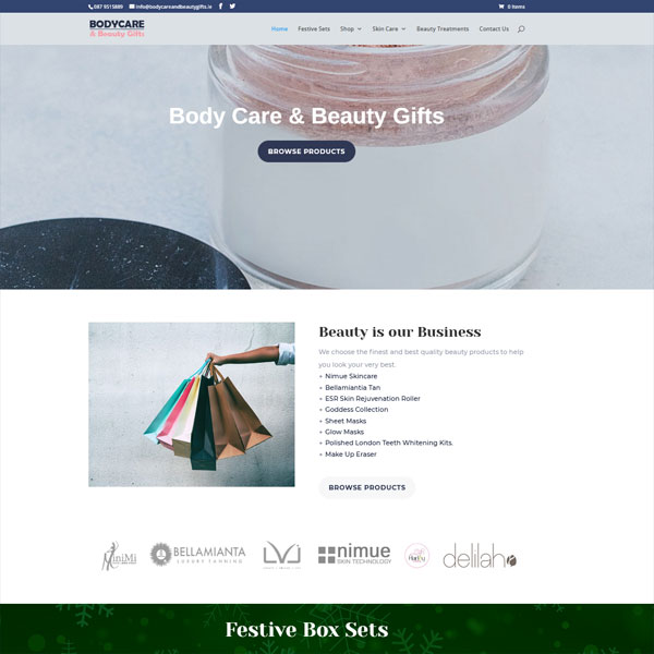 Beauty Gifts Website Design Beauty Gifts Website Design