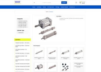 Davair e-commerce Website Design