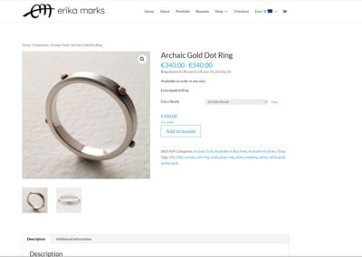 Jewellery e-commerce website