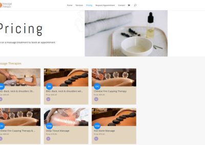 GQ Massage Therapy Booking Website