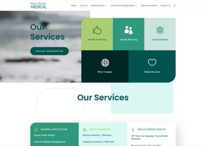 New Street Medical Centre Web Site