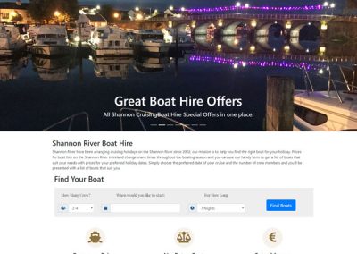 Shannon River Booking Web Site