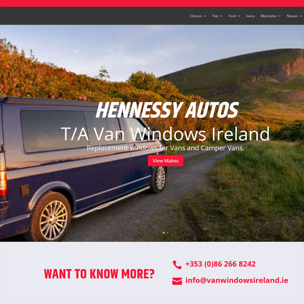 Van Windows E-Commerce Website Van Windows E-Commerce Website
