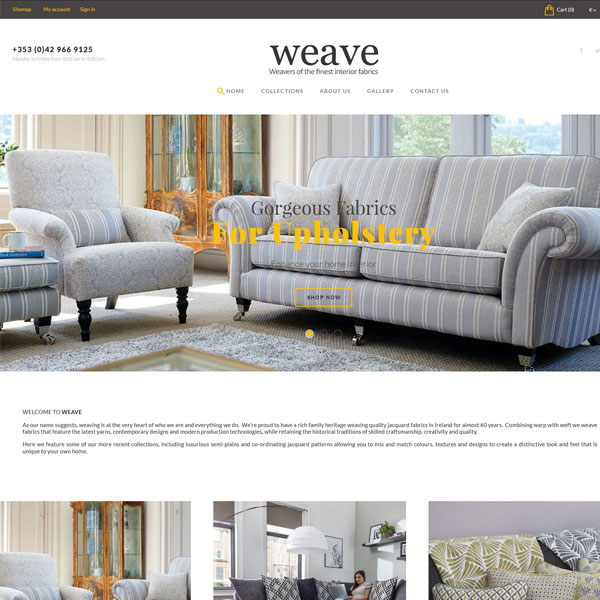weave Camping Brochure Website Design